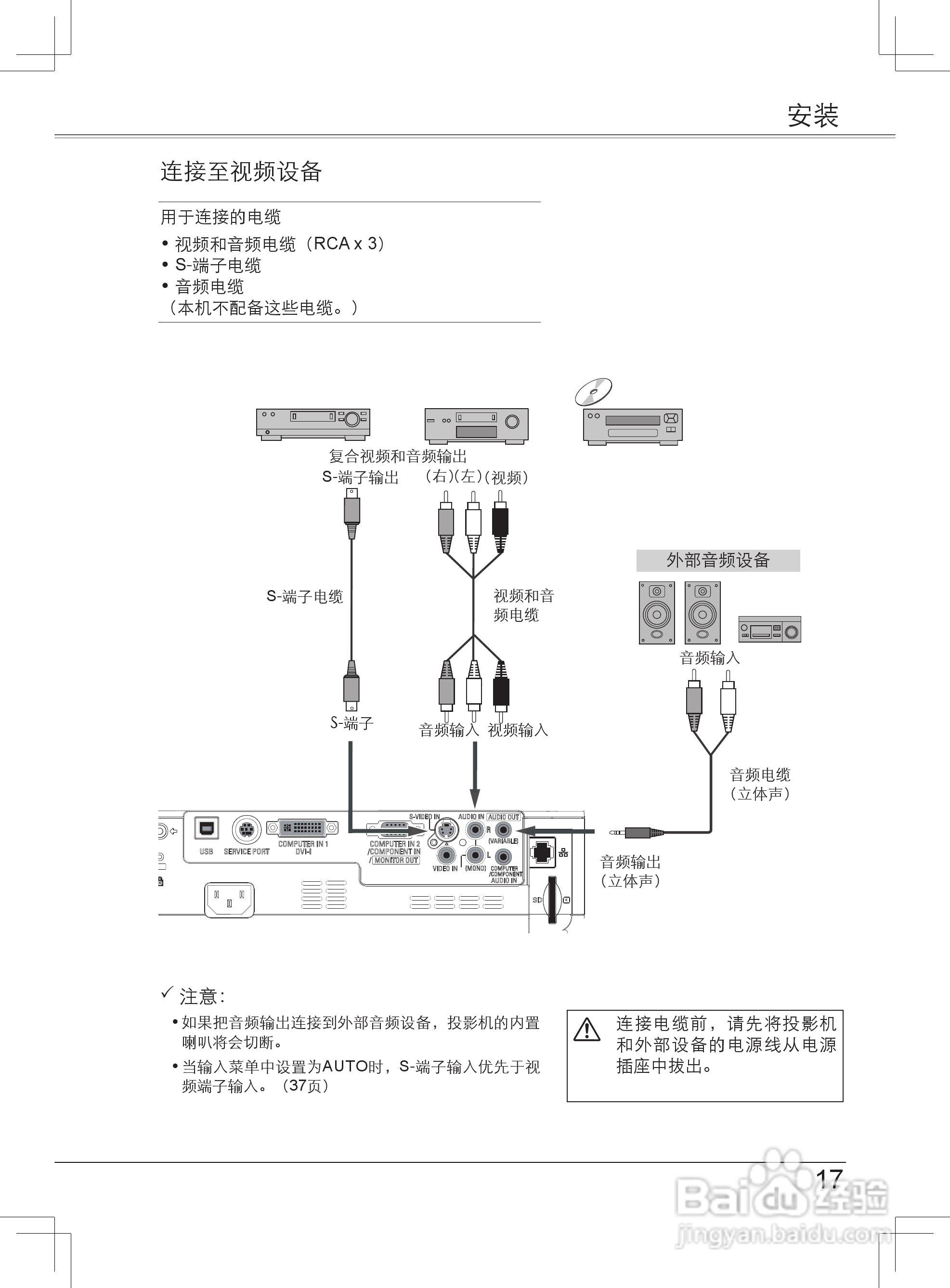 EIKI爱其 LC-XB33NI投影机说明书:[2]