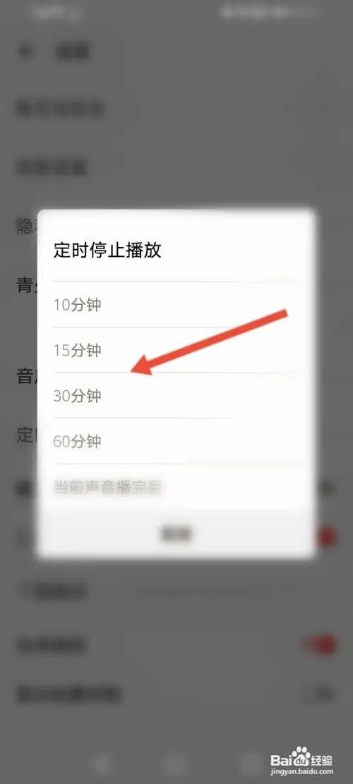 荔枝如何设置定时停止播放