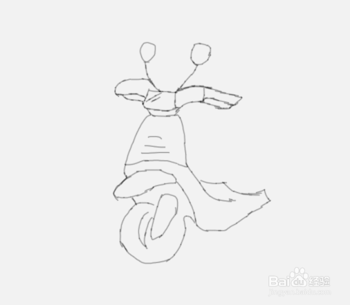 简笔画电动车是怎么画的