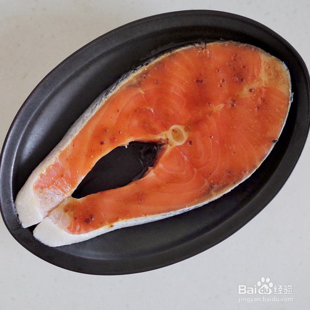 减脂餐之味噌烤三文鱼