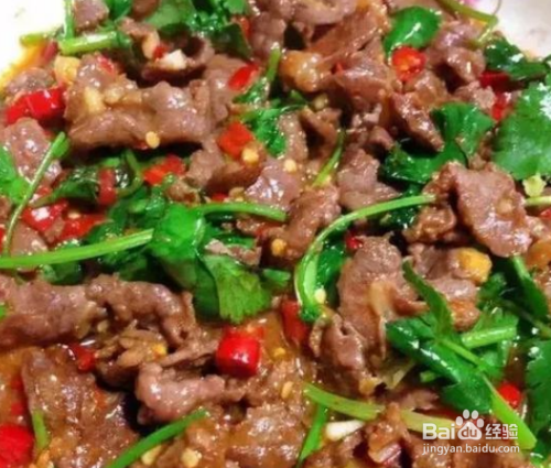 如何做香菜炒牛肉