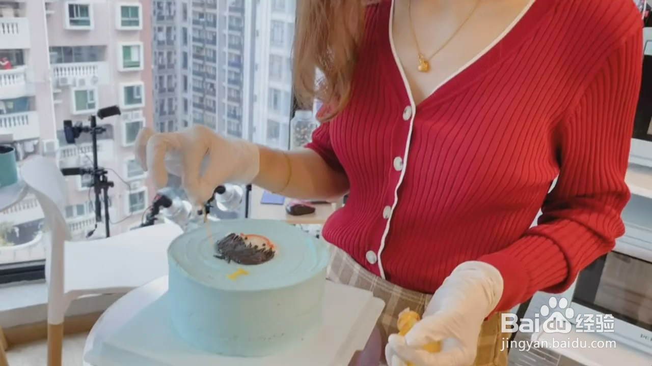 如何制作蓝色的蛋糕