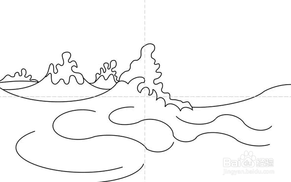 如何为孩子画海洋波浪