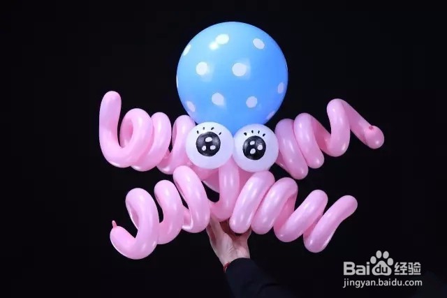 魔术长条气球教程(第20期)——章鱼