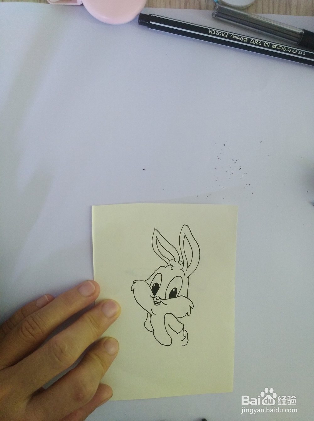 简笔画-画小白兔