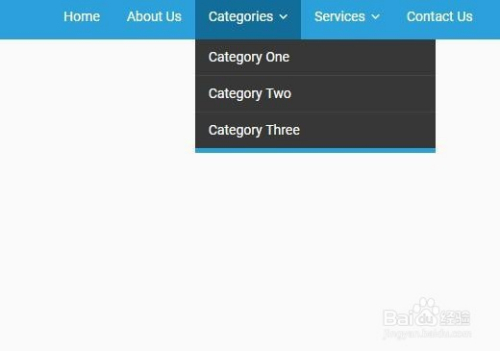 纯CSS鼠标hover下拉二级菜单栏