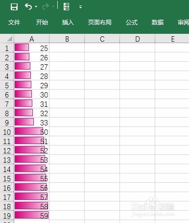 EXCEL2007如何添加带颜色数值数据条怎么设置