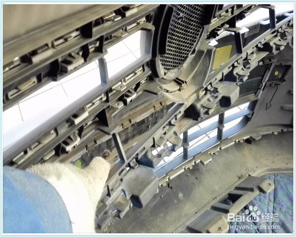 途观前杠格栅、雾灯、中网、导流板怎么拆解