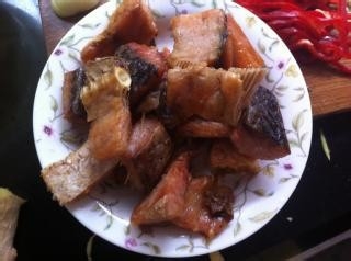 冬季常菜－蒸腊鱼