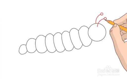 如何画毛毛虫