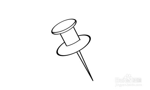 简笔画大头钉怎么画?