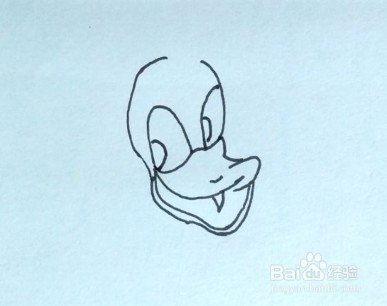 卡通简笔画:唐老鸭的画法、步骤