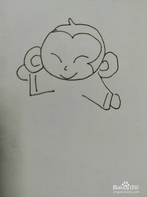 简笔画可爱的小猴子怎么画