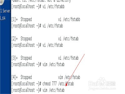 linux系统怎么编辑/etc/fstab文件