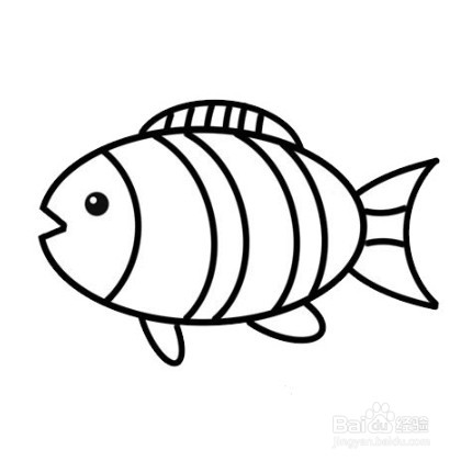 怎么画出彩色的小鱼？