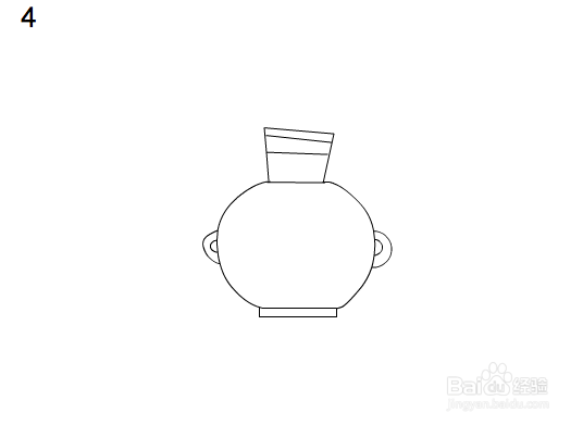 简单5步搞定花瓶简笔画