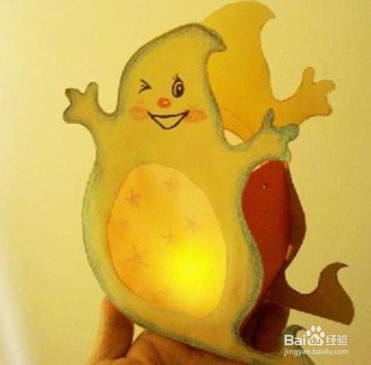 用纸板DIY幽灵灯笼的做法