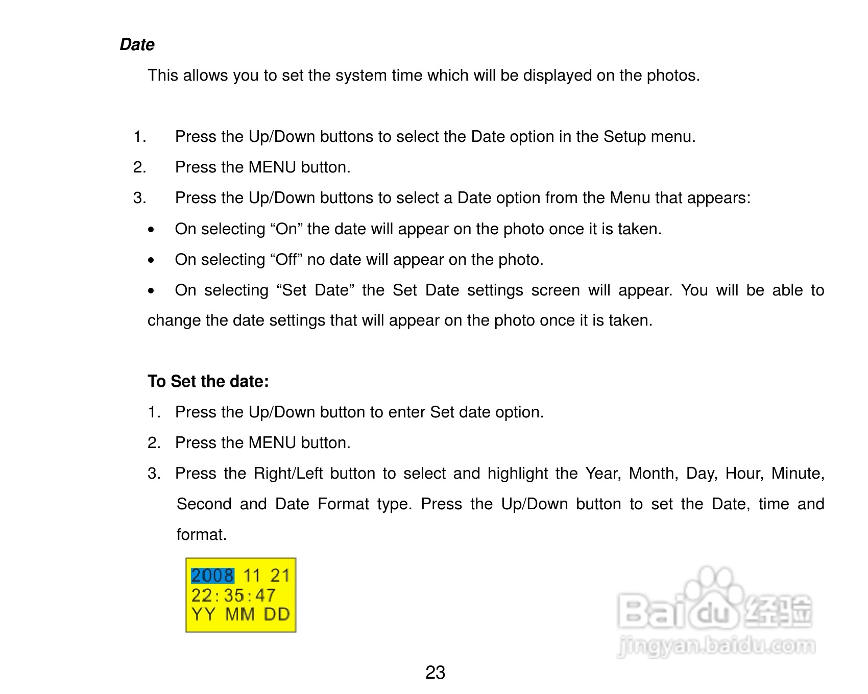 威达ViviCam X327数码相机使用说明书:[3]