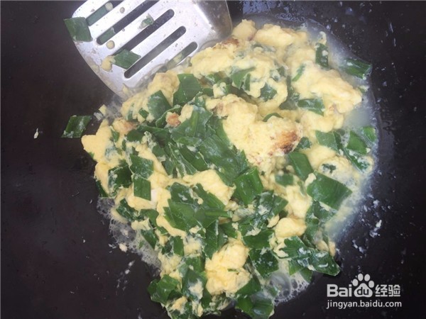 水炒香葱蛋的做法