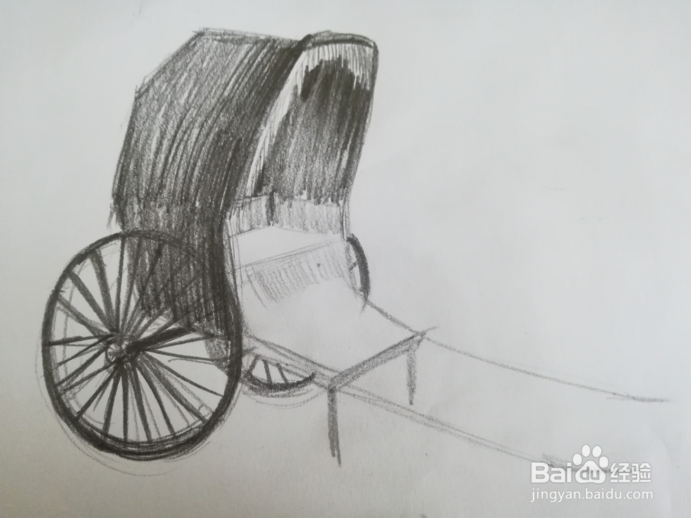 黄包车素描教程