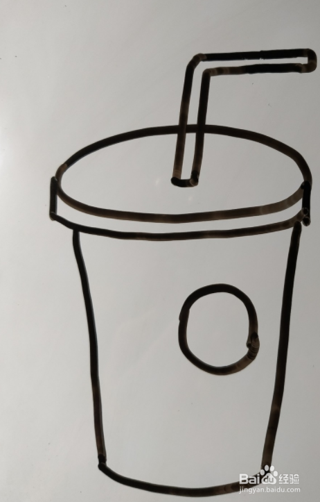 如何画吸管杯的儿童画？