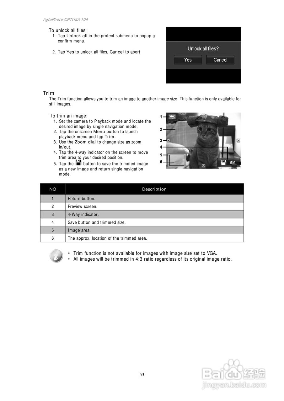 爱克发AgfaPhoto OPTIMA 104数码相机使用说明书:[6]
