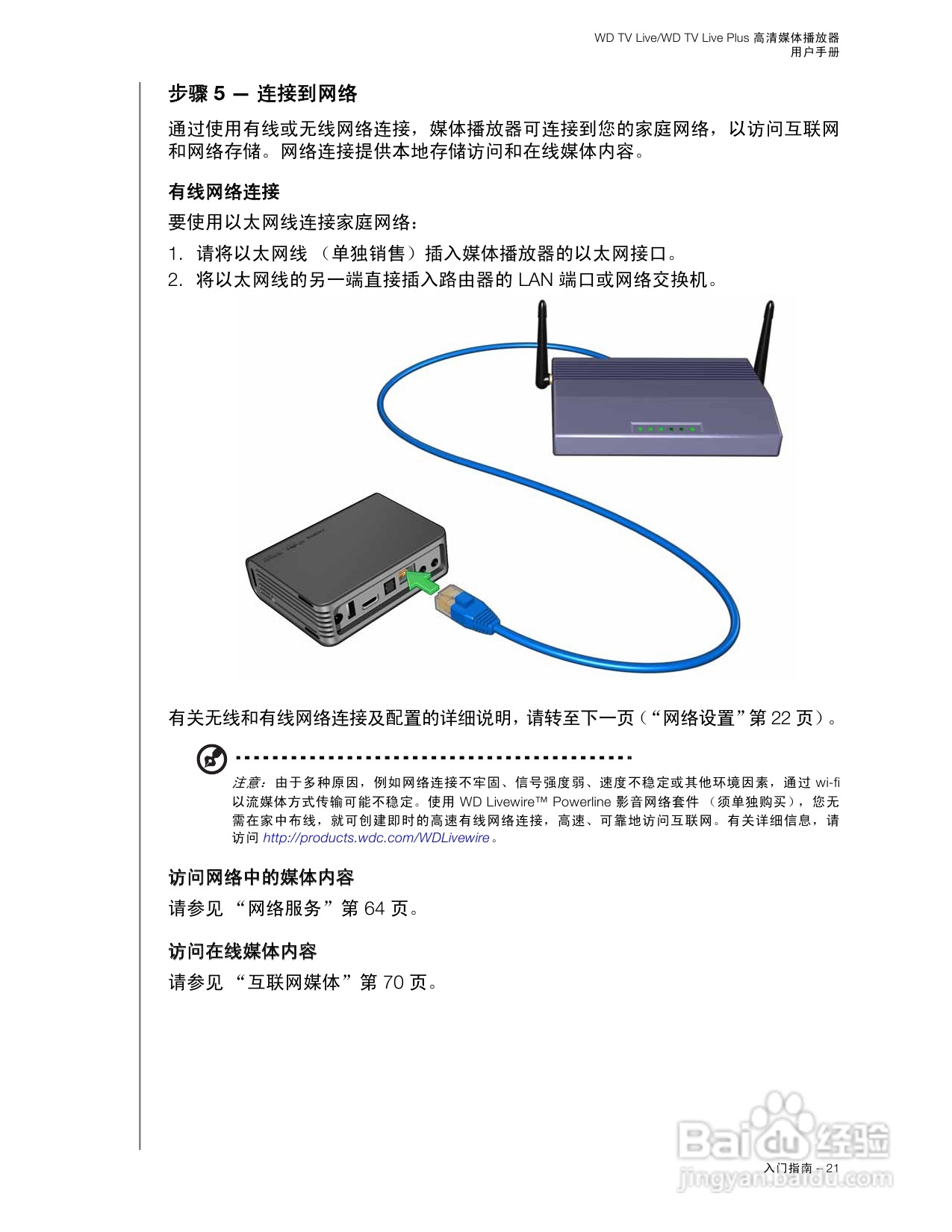 WD TV Live WD TV Live Plus高清媒体播放器用户手册:[2]