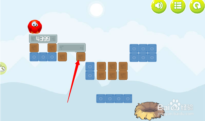 小游戏泡泡鸟历险记3第6关