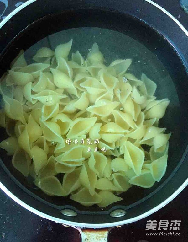 白酱培根贝壳面