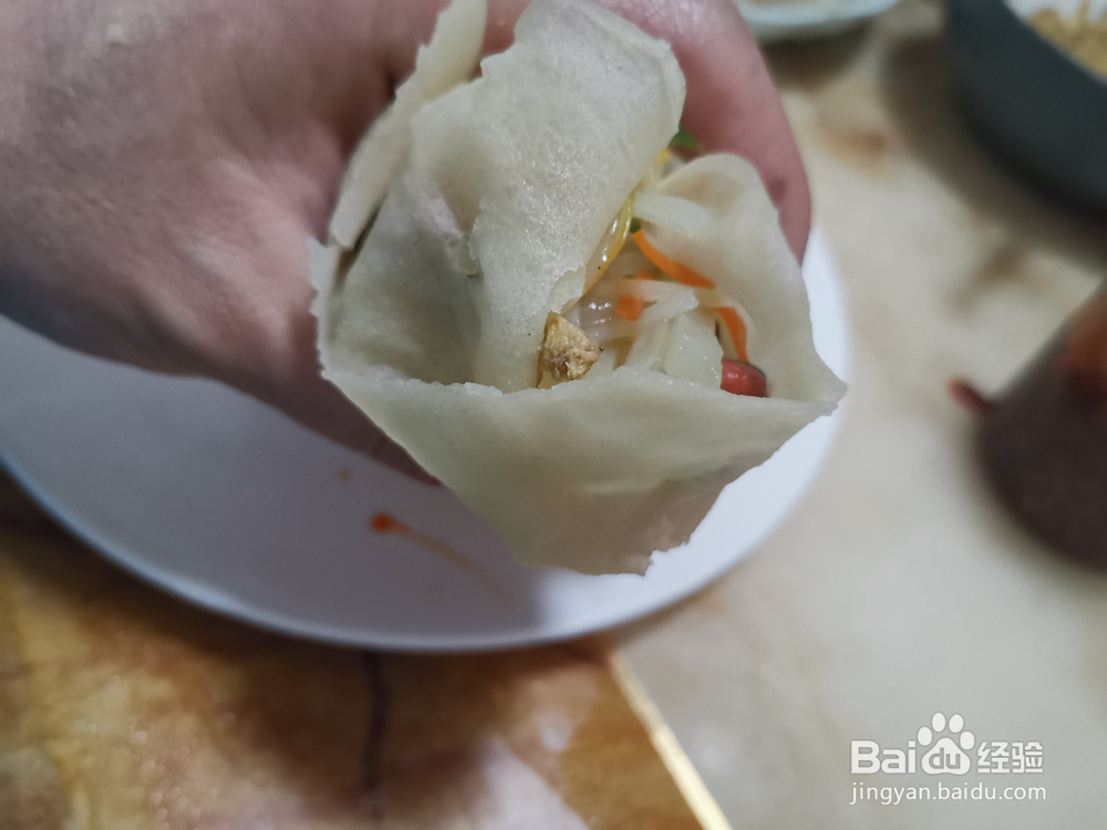 辣味鸡蛋土豆丝卷饼