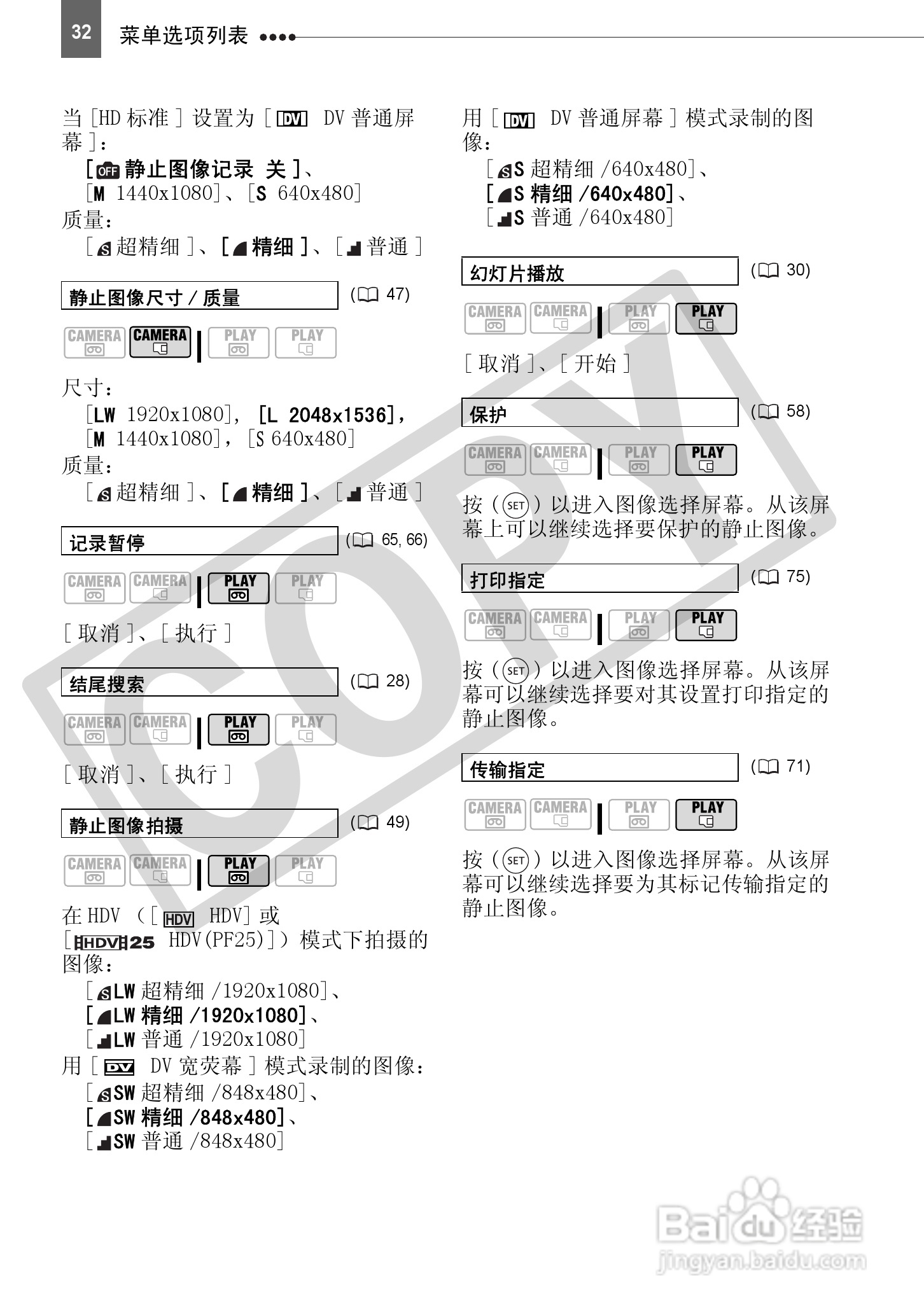 佳能HV30数码摄像机使用说明书:[4]