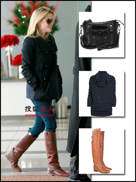 小牛皮高筒靴保暖实穿打折卖划算