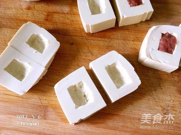 茄汁酿豆腐的做法