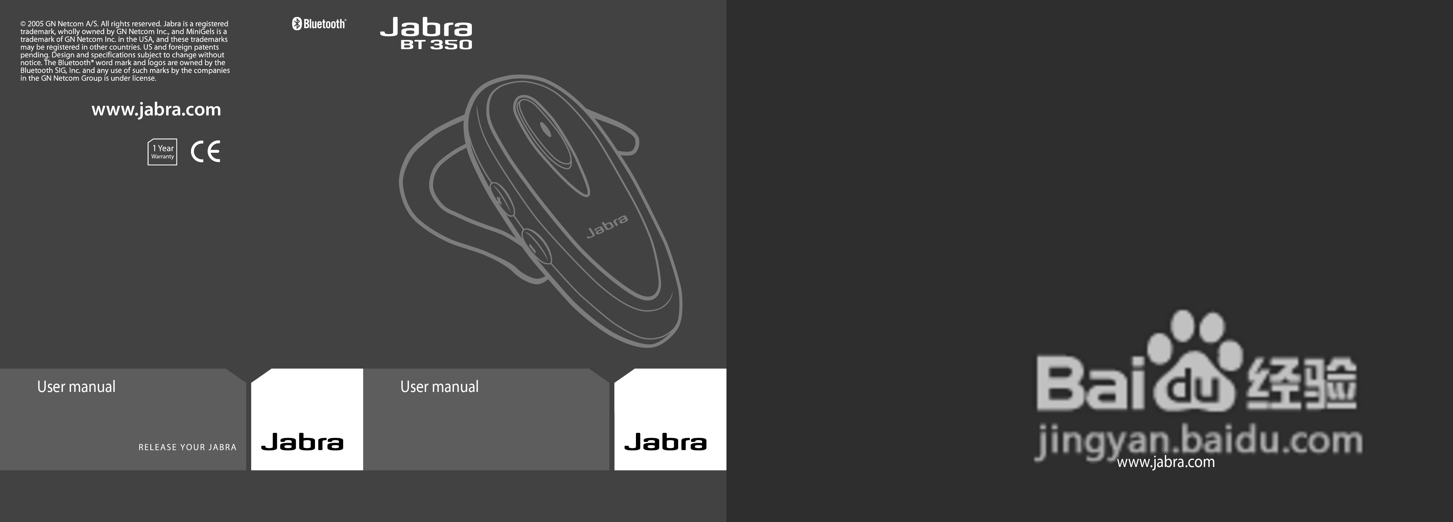 Jabra BT350蓝牙耳机使用手冊:[1]