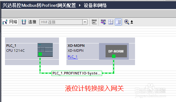 Modbus转profinet网关连接位移计在1200程序控制案例
