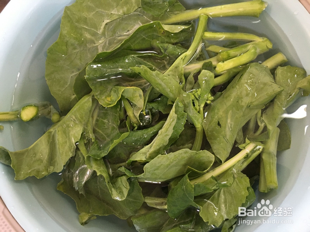 火腿炒芥菜的做法