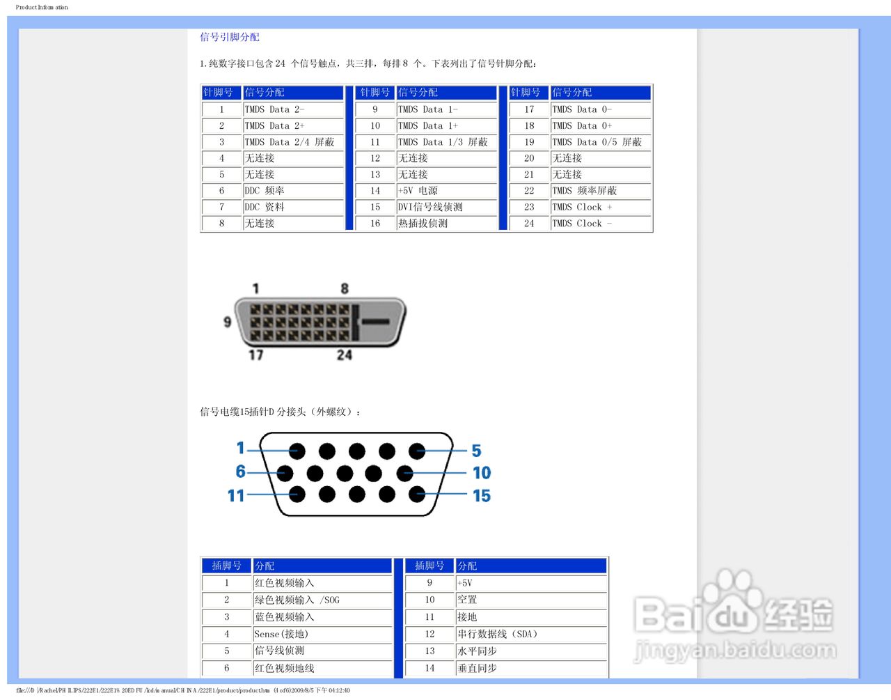 PHILIPS LCD Monitor 222EI显示器使用手册:[3]