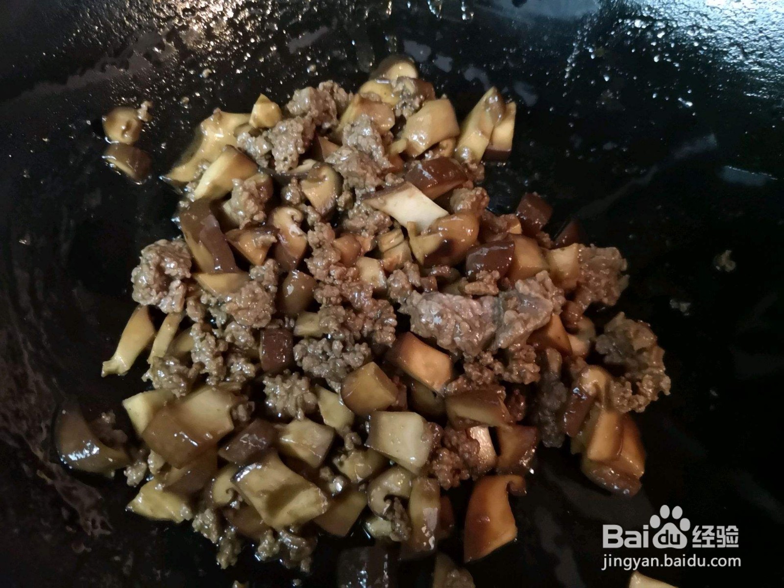 自制香菇牛肉丁酱