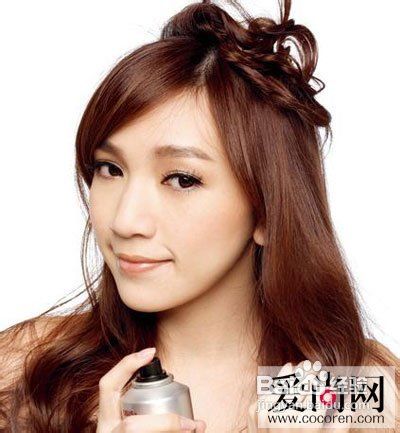 2012最新盘发发型给头发编出“发饰”