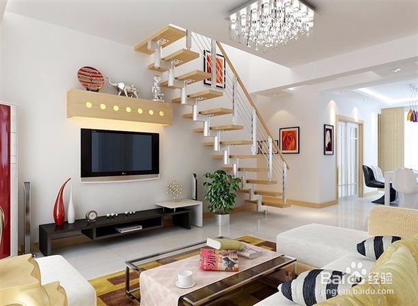 客厅有楼梯怎么设计