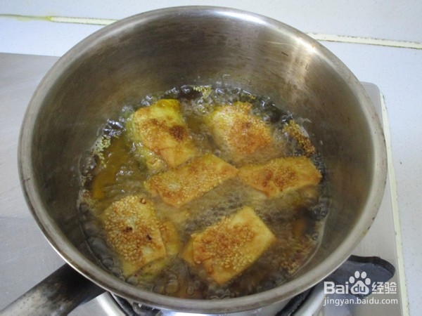 教你做芝麻脆皮年糕