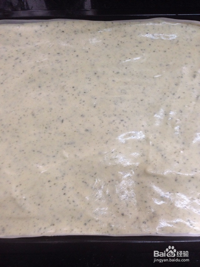 清明草香的蛋糕卷的做法