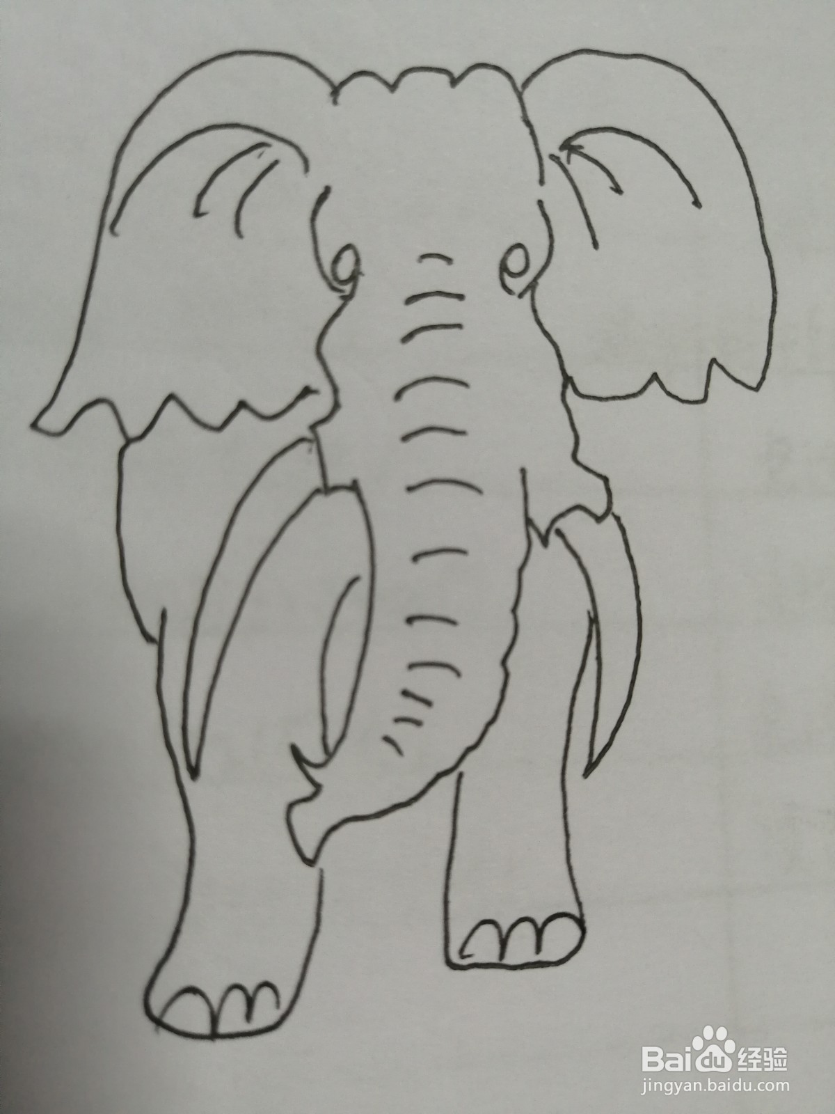 简笔画大象怎么画