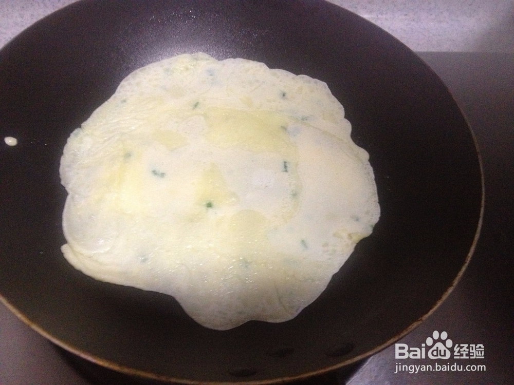 10分钟快手早餐 香葱蛋饼的做法