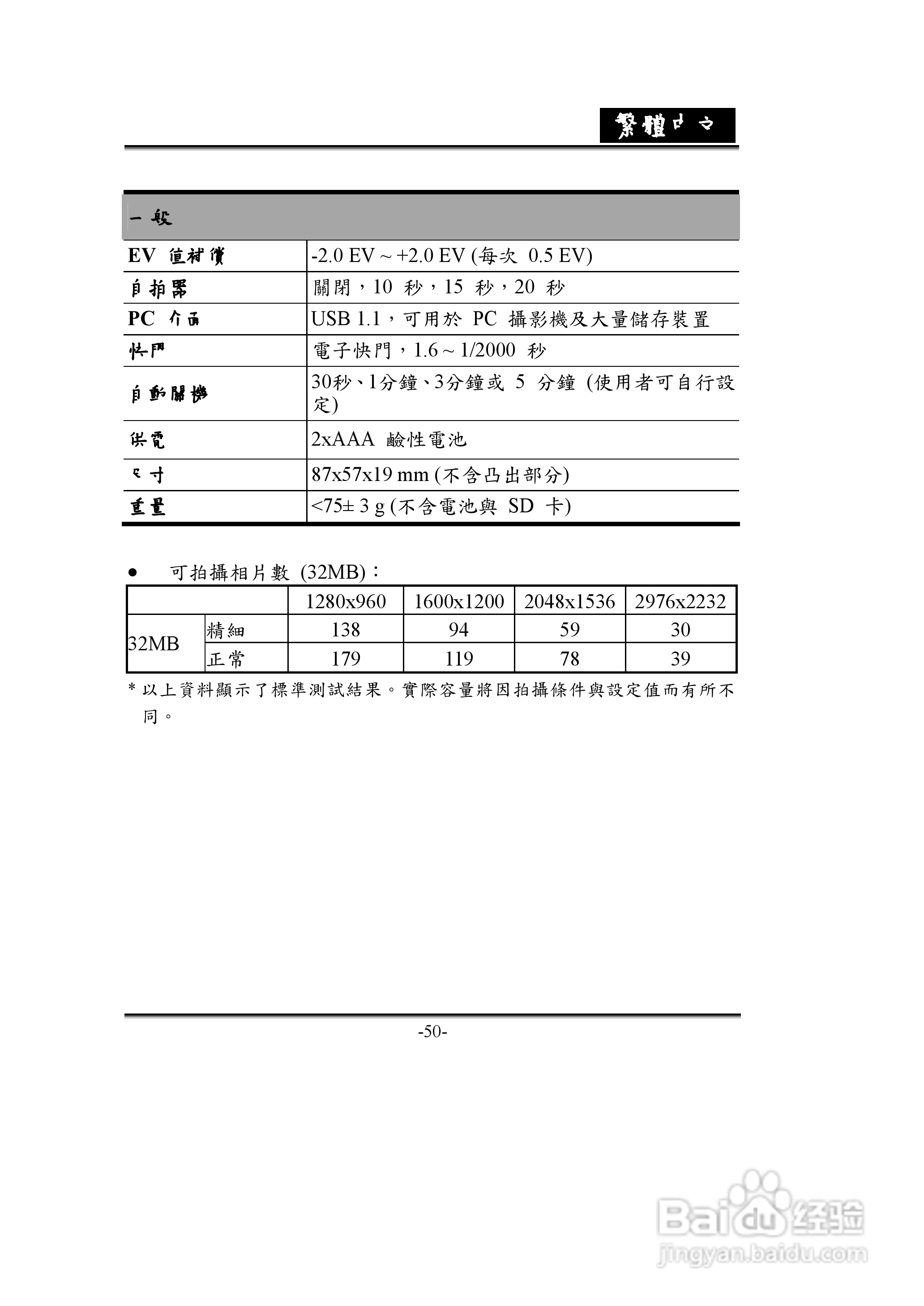 昆盈G-Shot D613 R2型数码相机使用说明书:[5]