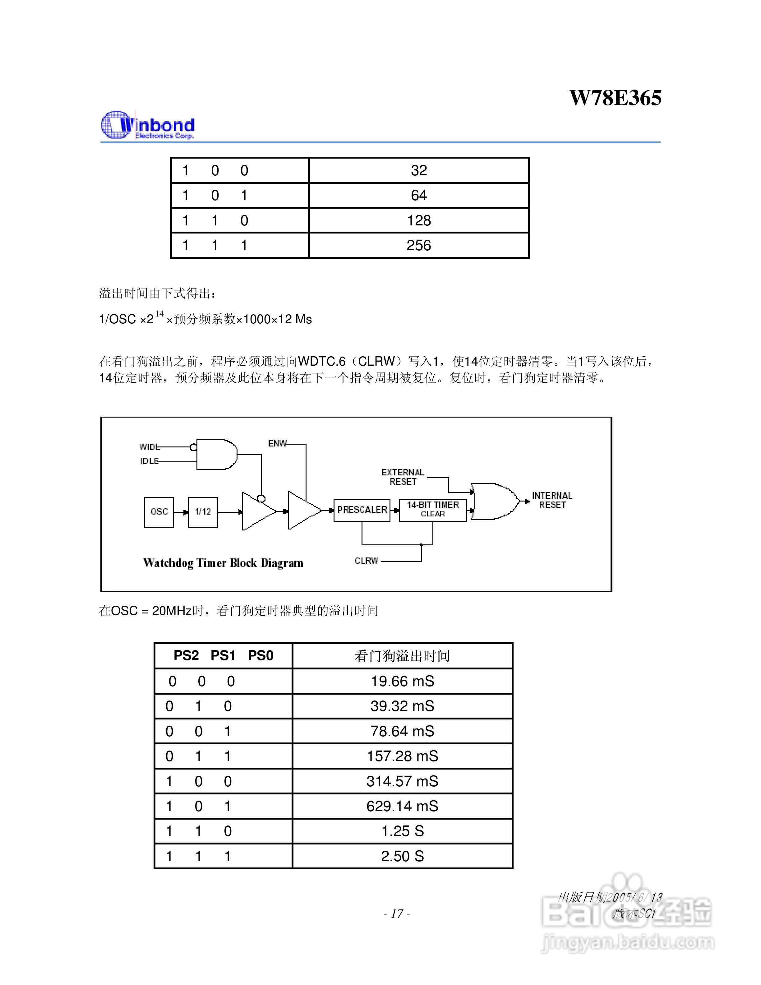 Winbond W78E365 8位微控制器说明书:[2]