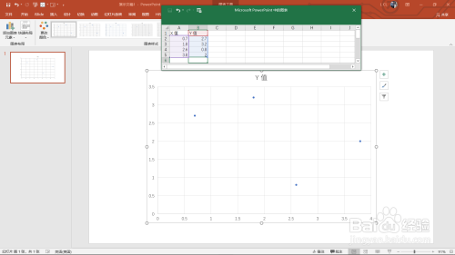PPT如何编辑散点图？