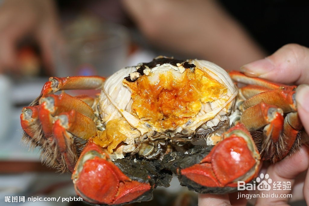 蟹粉与西兰花的炒法