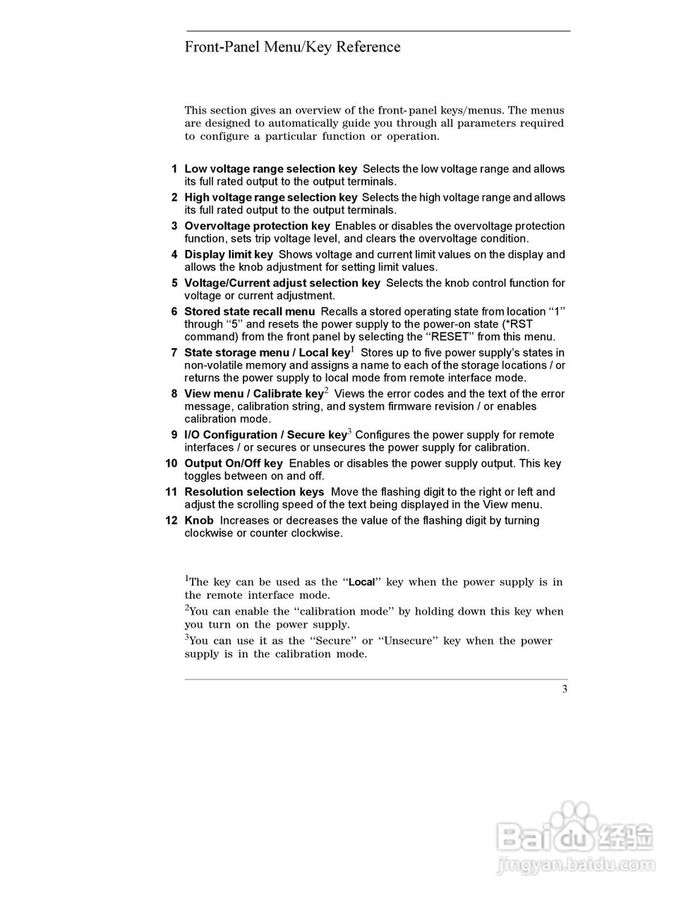 E3645A型80W电源供应器操作手册:[1]