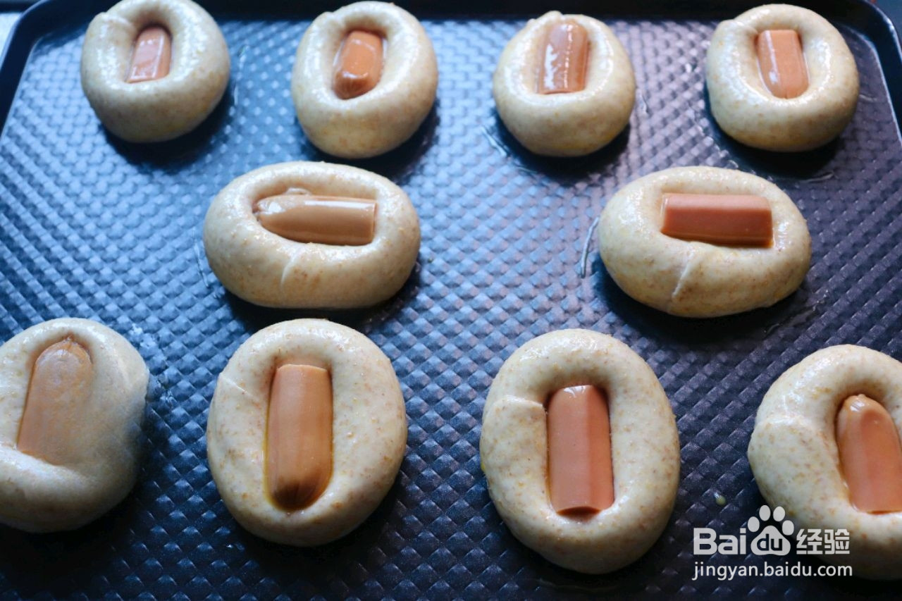 全麦肠仔小面包 营养健康的做法